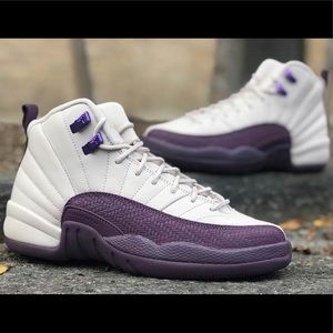 AIR JORDAN 12’s Desert Sand Purple/White Sneakers